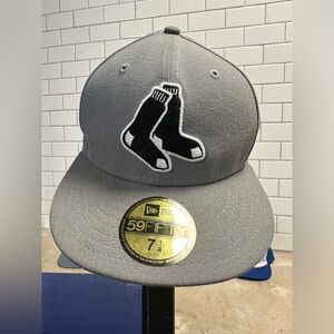 Boston Red Socks Grey Fitted Hat 7 1/4